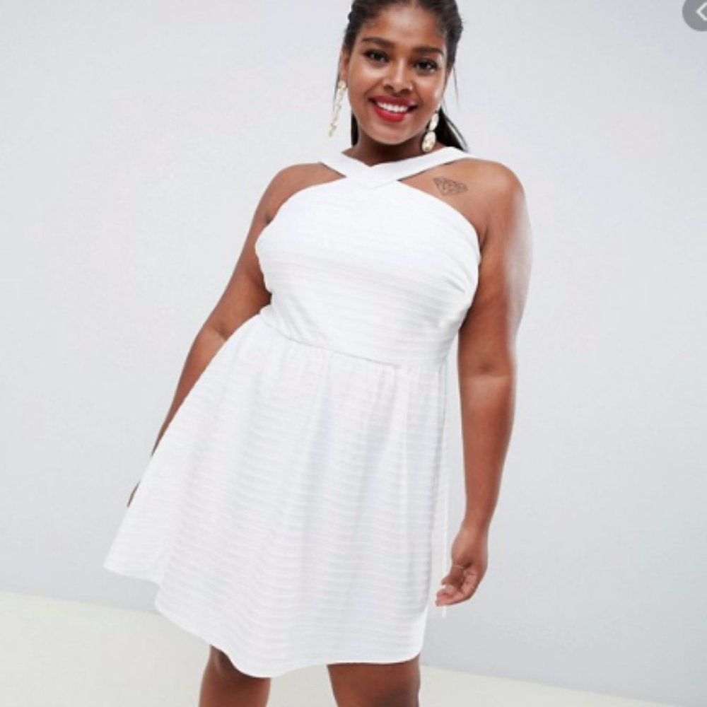 ASOS Curve White Cross Dress